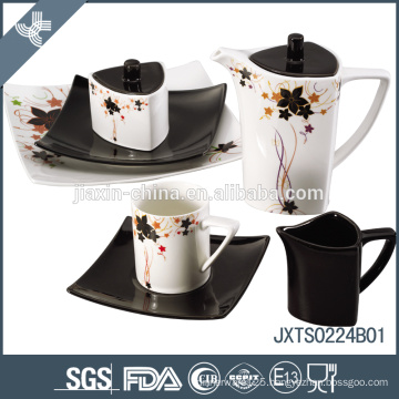 Ceramics customized design acid-resistant glazed high tea set